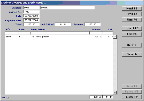 invoice