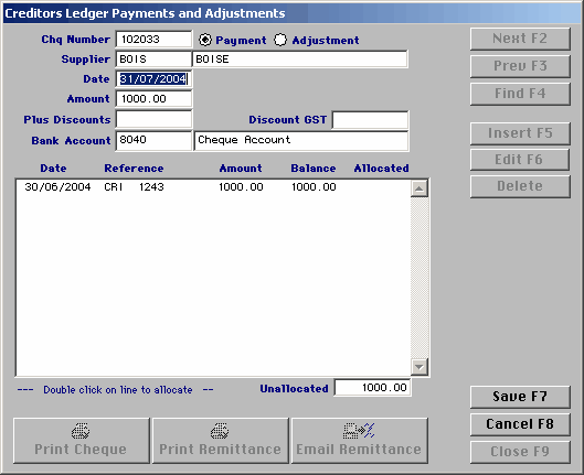 payment